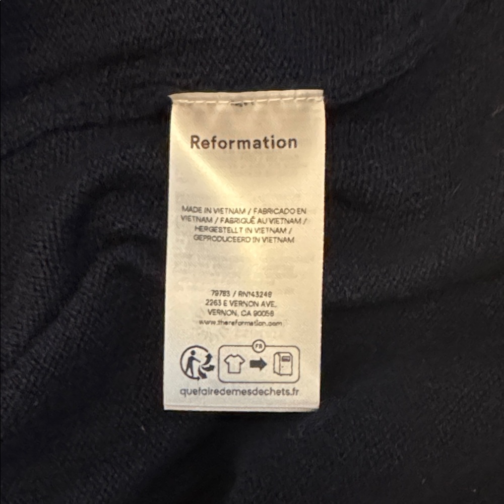 nwt reformation cashmere boyfriend sweater - Picture 5 of 11